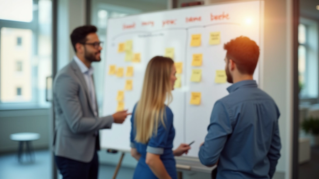 Team voert procesanalyse uit met sticky notes op whiteboard